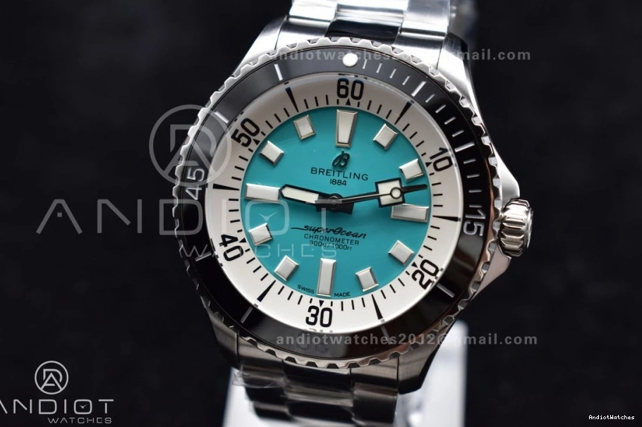 44 on A Bracelet Automatic Blue 1:1 Best Versatile Edition SS Tiffany SuperOcean TF Dial 480 1103